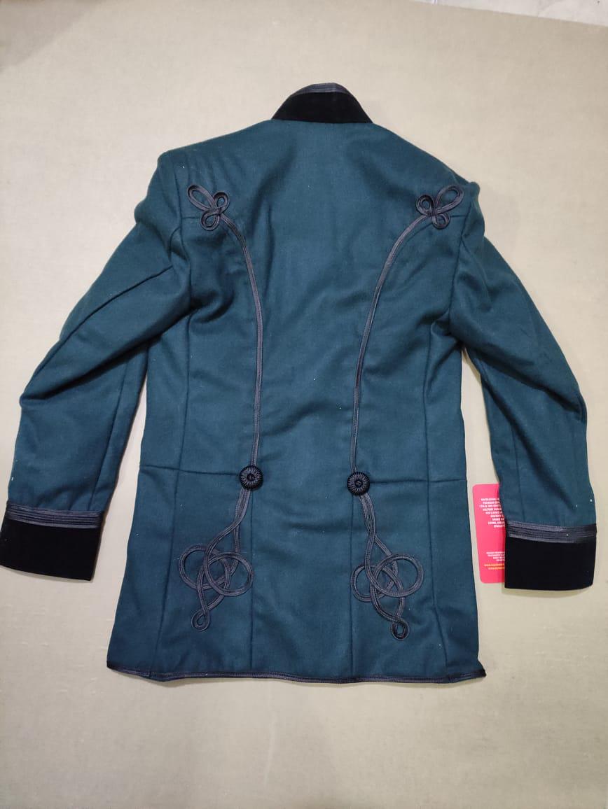 Napoleonic Hussars Attila Wool Tunic Jacket: 95th Rifles Steampunk Coat