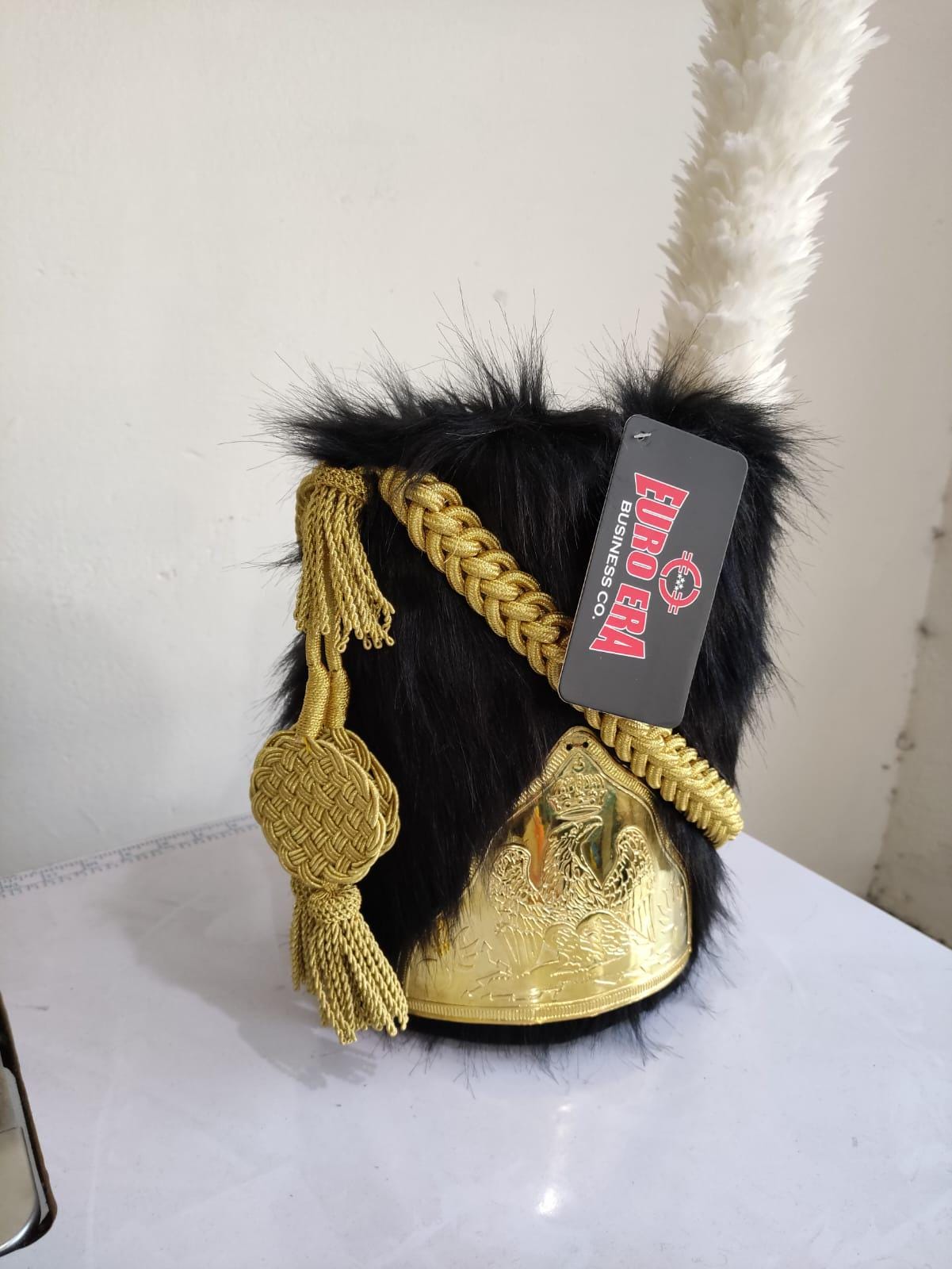 Leather Napoleonic French Imperial Guard Officer Hat