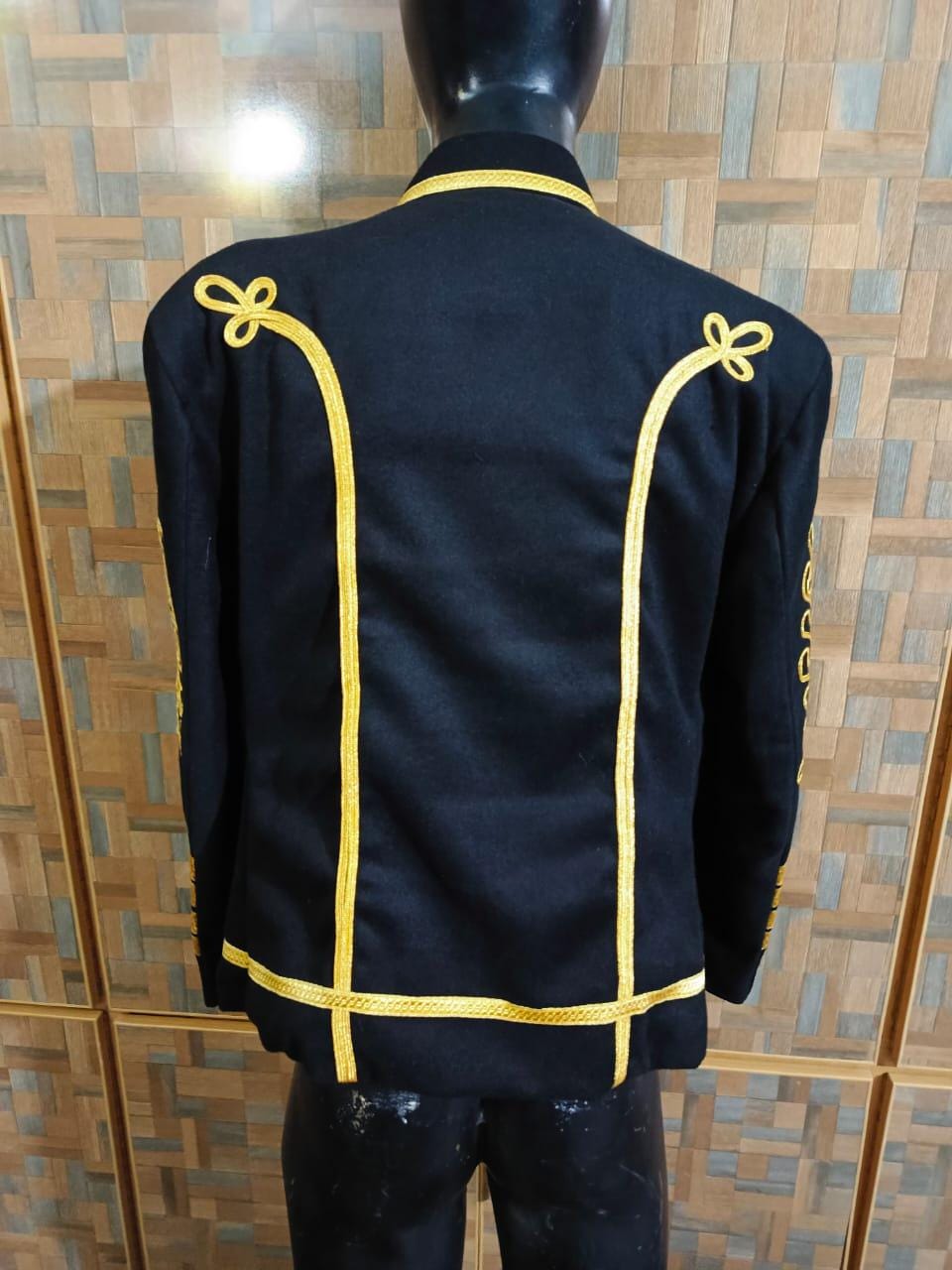 Napoleonic Steampunk Hussars Jacket: Jimi Hendrix Style Wool Coat