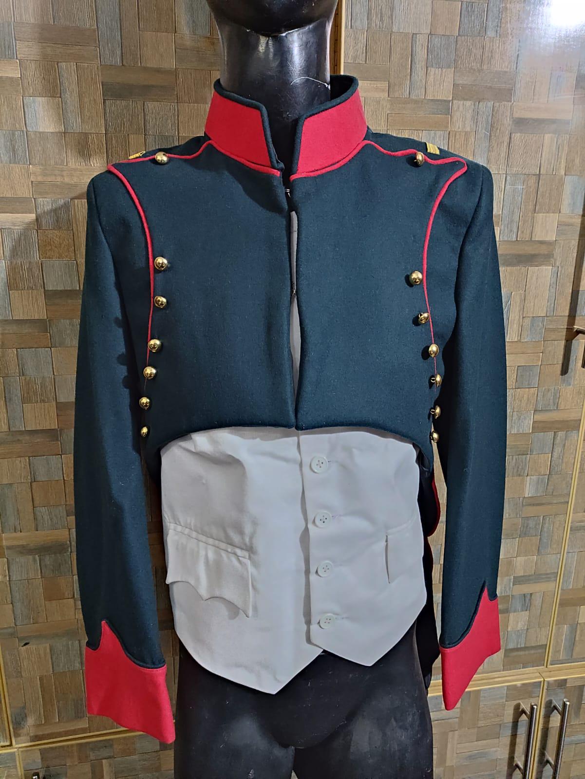 Napoleonic French General Frock Coat & Waistcoat: 1st Empire Style