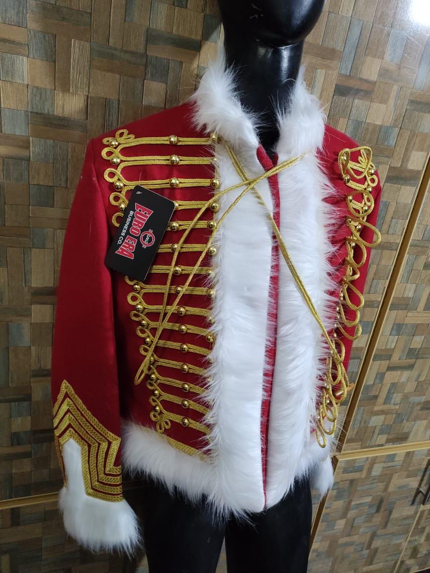 Napoleonic Hussars Wool Pelisse Jacket: French Dolmen Horse Hunter Guards Officer