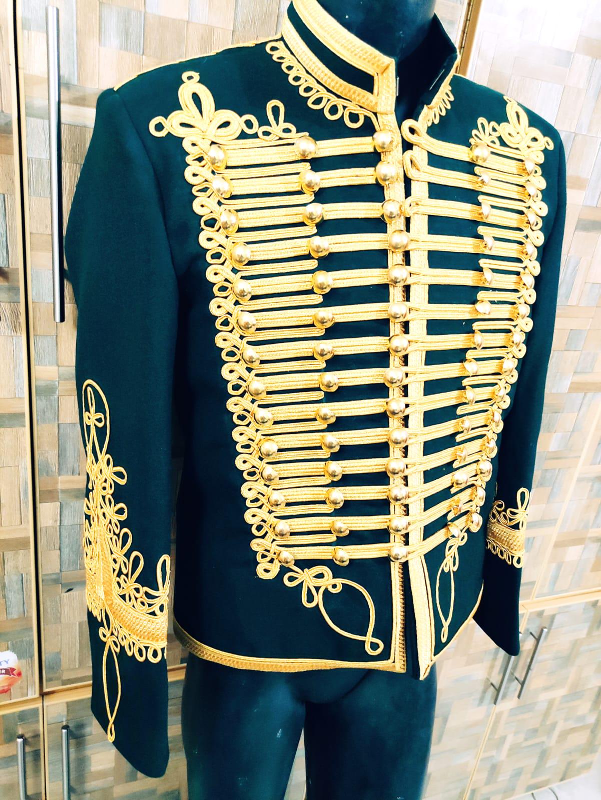 Napoleonic Hussars Wool Jacket: 11th Hussars Officer Style