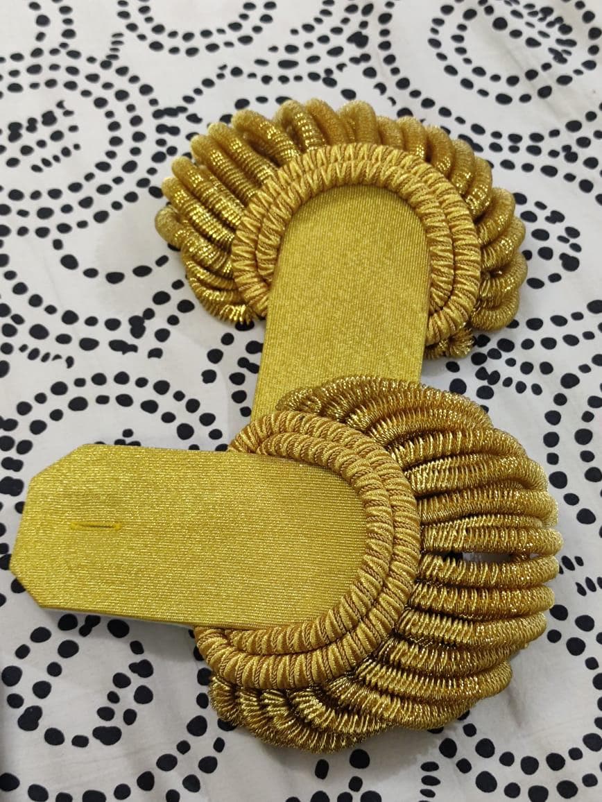 Napoleonic General Officer Epaulette: Gold Fringe, 18th Century Military