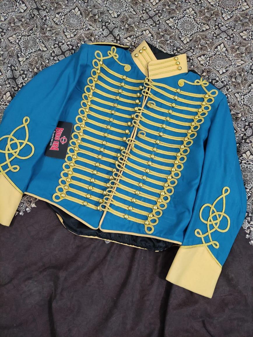 Napoleonic Hussars Wool Tunic Jacket: 18th Century Style