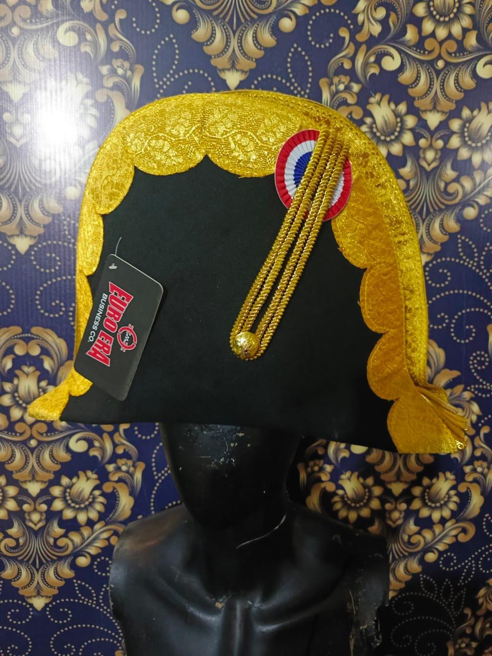 Felted Wool Napoleonic Bicorn Hat: French General Officer Style