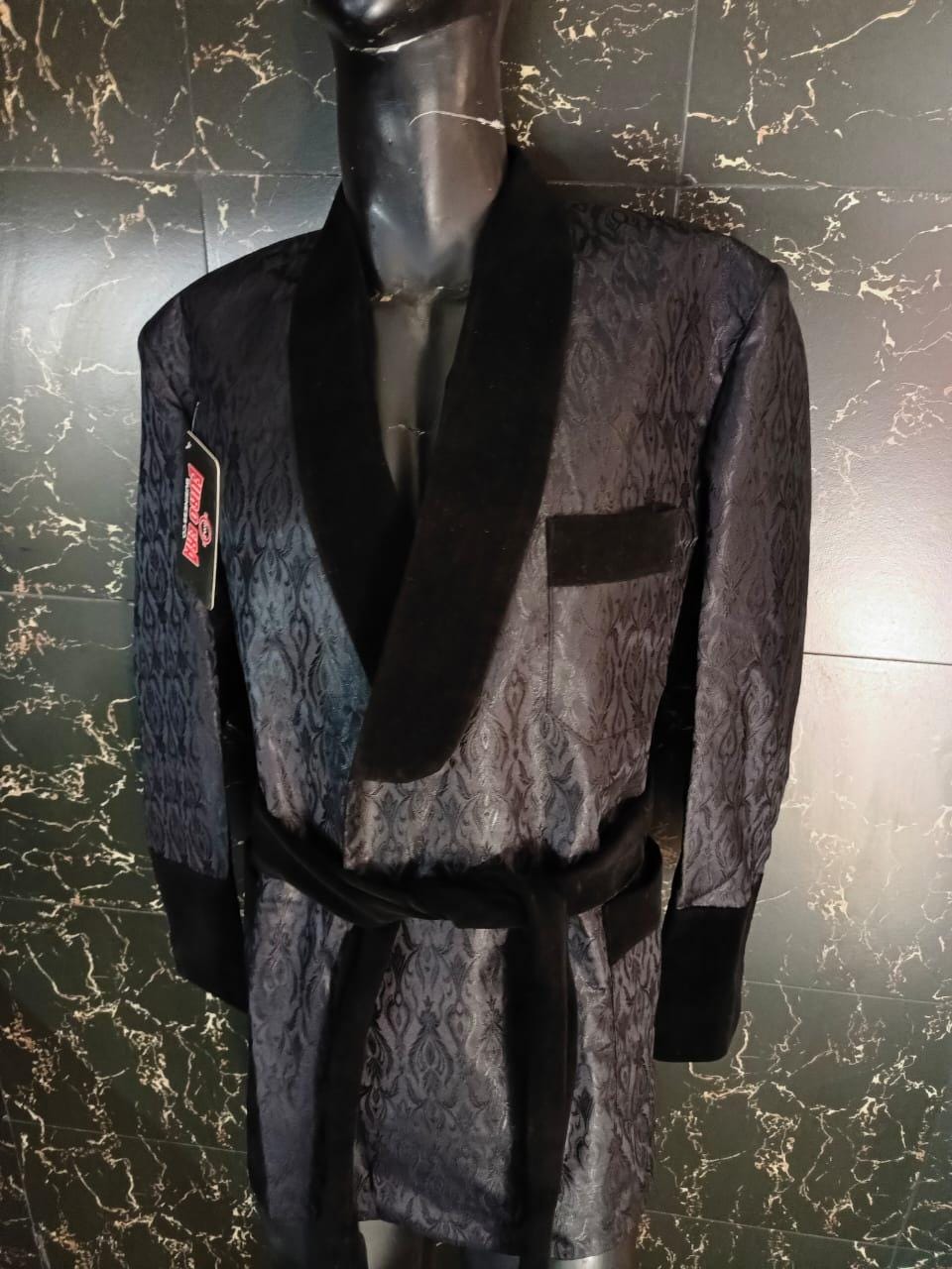 New Smoking Robe Coat Jacket Wedding Party Wear Robe Smoking COAT | Soft robe for men | Lounge wear | Gift for him | Men's nightwear