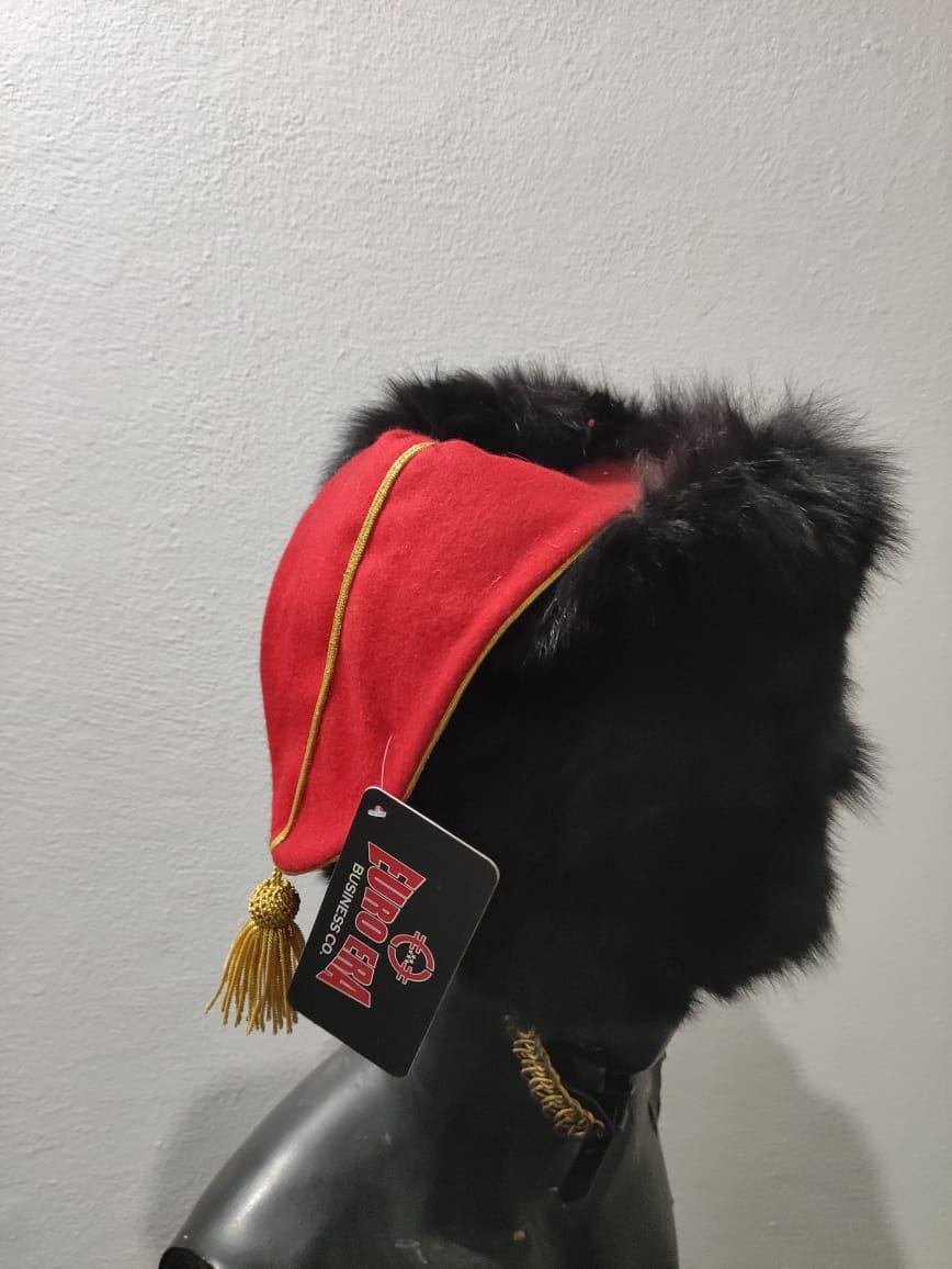Napoleonic Hussar Guard Busby Hat: Leather Colback, Horse Hunter