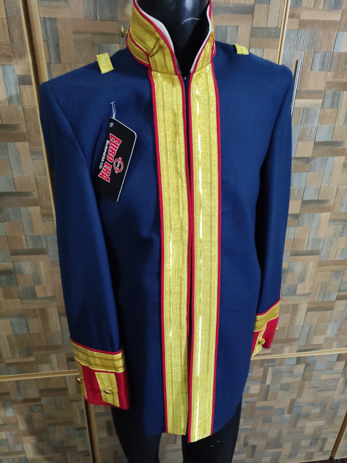 Steampunk Parade Officer Coat: Military Style Ceremonial Jacket