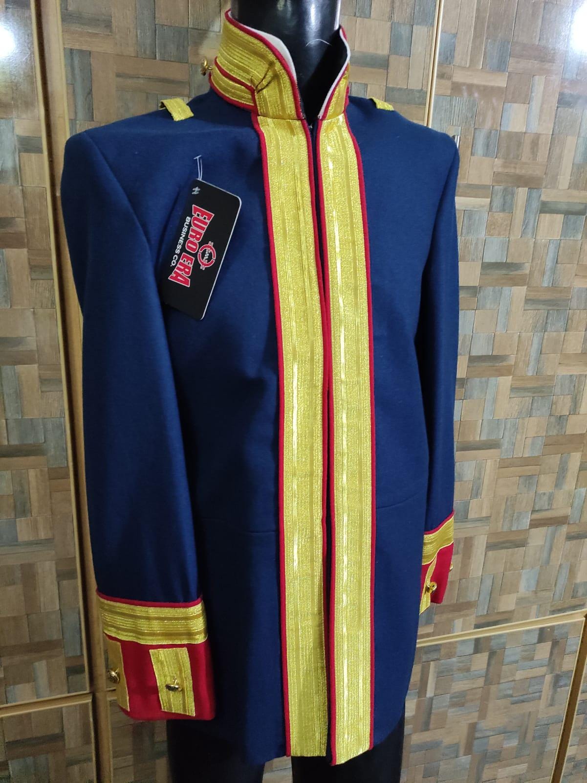 Steampunk Parade Officer Coat: Military Style Ceremonial Jacket