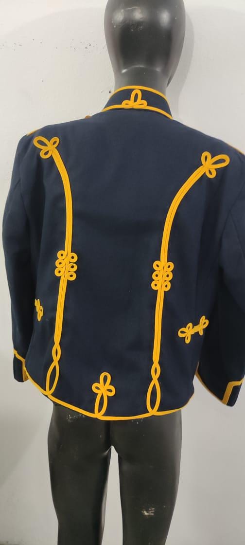 Napoleonic Hussars Wool Jacket: Gloucestershire Officer Style