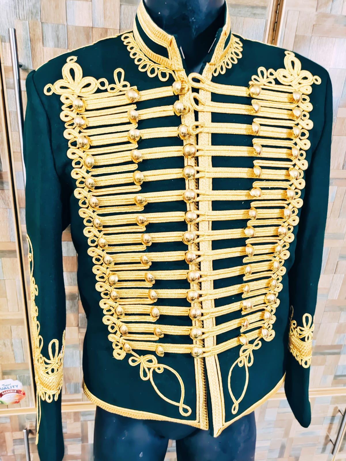 Napoleonic Hussars Wool Jacket: 11th Hussars Officer Style