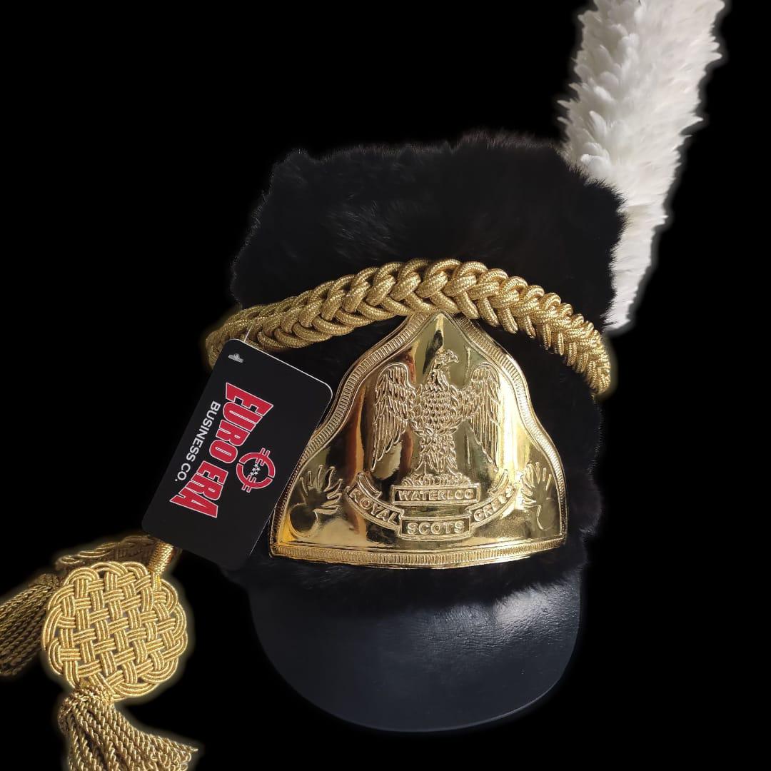 Handmade Napoleonic Shako Hat: Waterloo Scots Guards Reenactment Costume