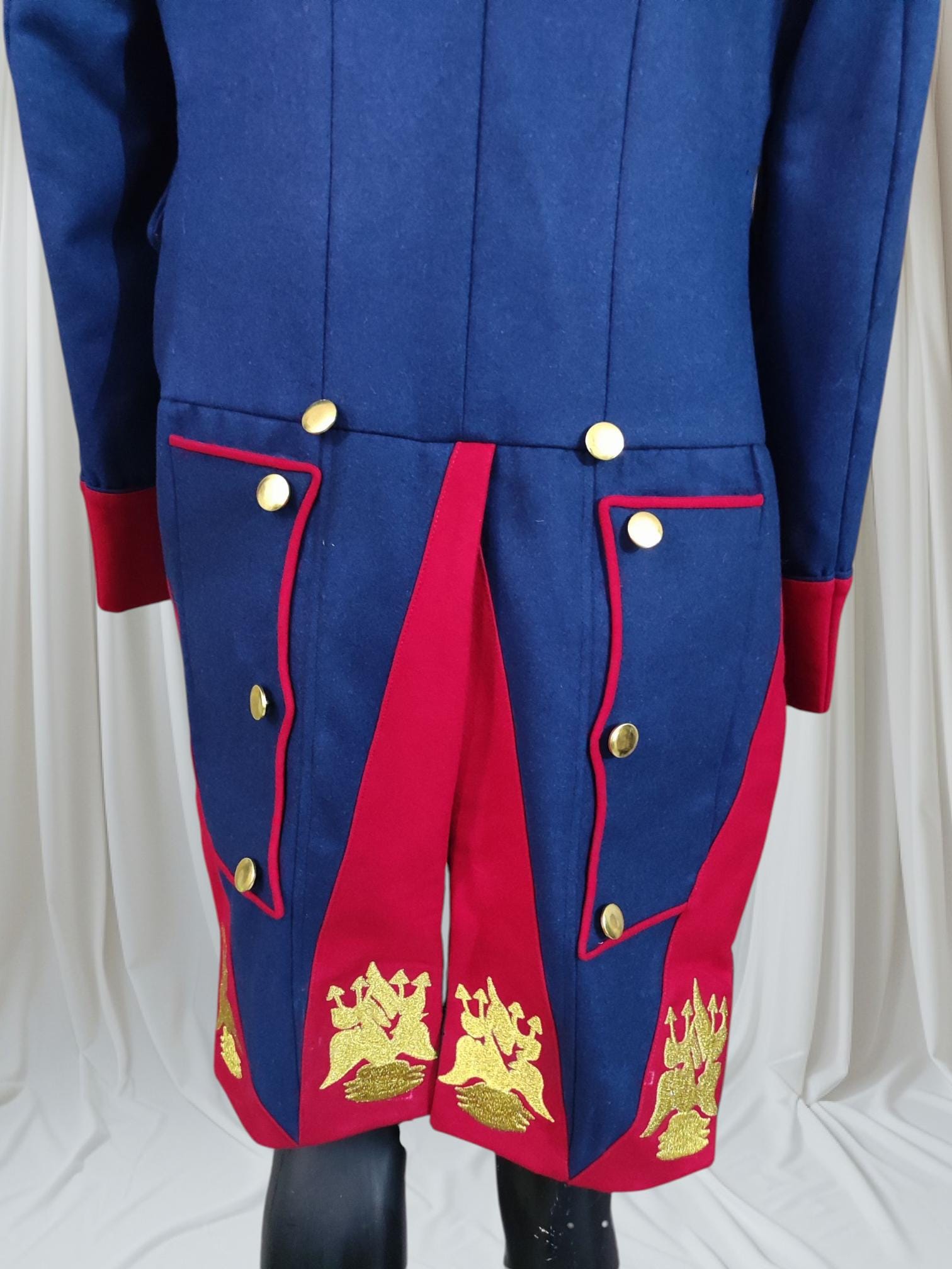 Napoleonic Prussian Dragoon Long Coat: Historical Reenactment Uniform