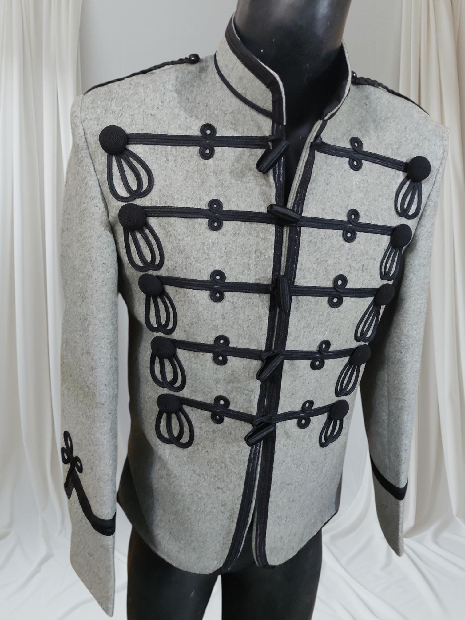 Prussian Hussars Attila Jacket: 18th Century Napoleonic Officer Uniform