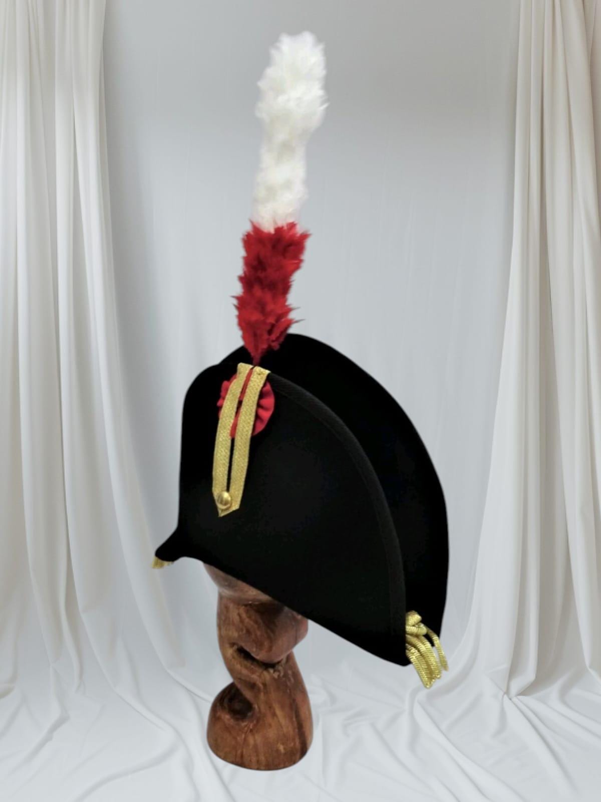 Civil War Officer Bicorn Hat: French Military Reenactment Costume