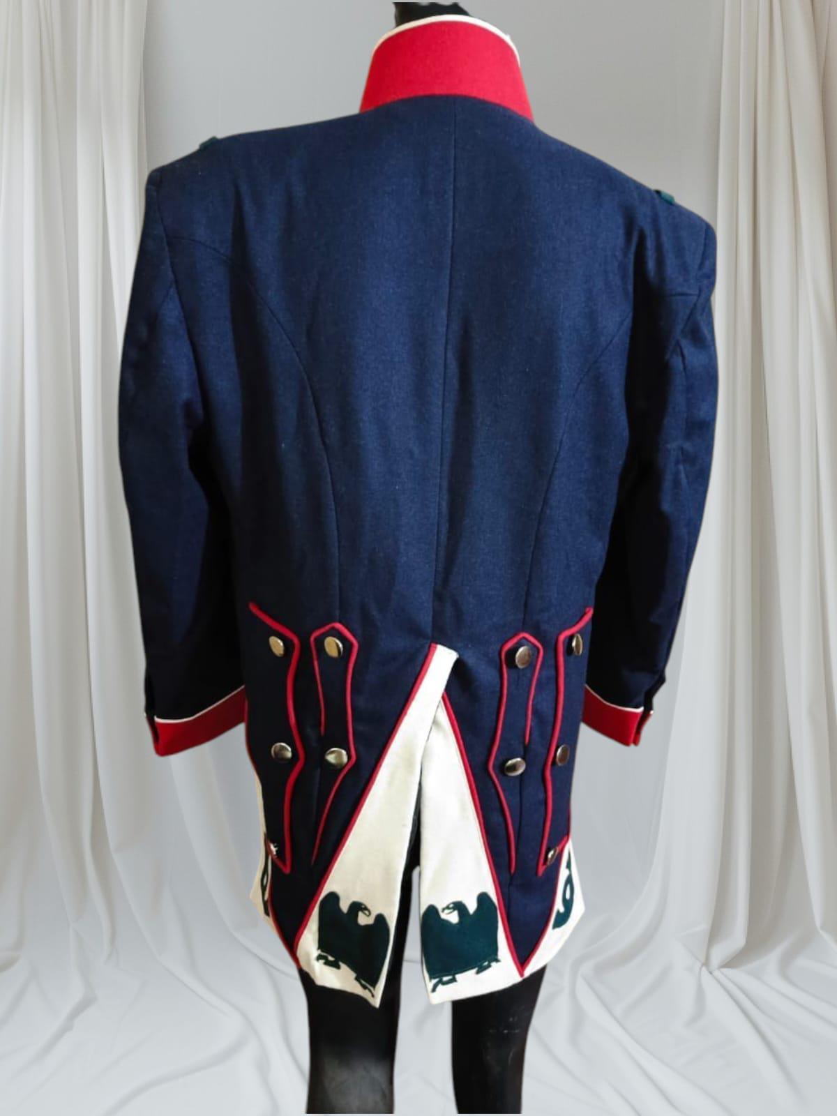Vintage Military Parade Jacket: Navy Wool Blend Marching Band Uniform