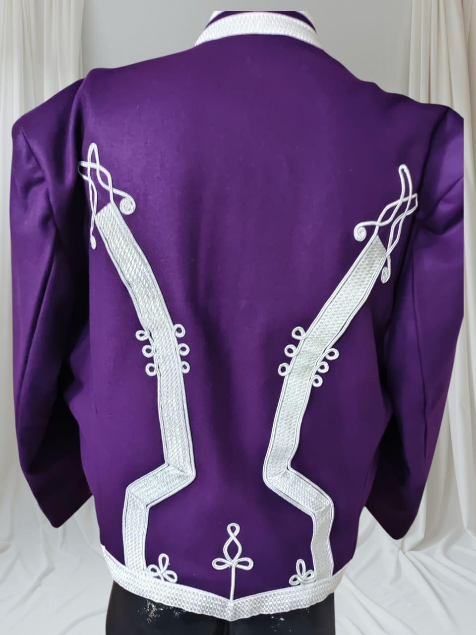 Napoleonic Hussars Tunic Jacket: Vintage Military Uniform with Silver Detailing