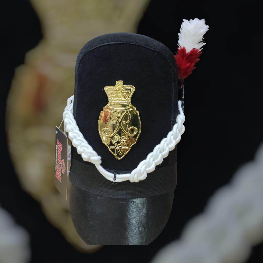 Napoleonic Officer Shako Hat: Military Reenactment, Cosplay Accessory