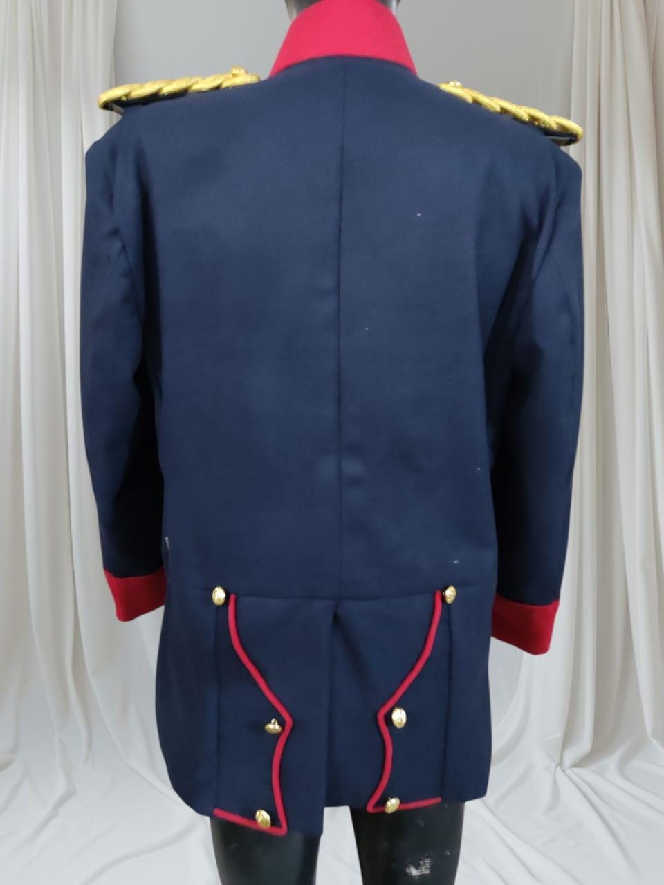 Prussian Officer Military Jacket: Napoleonic Reenactment Costume Coat