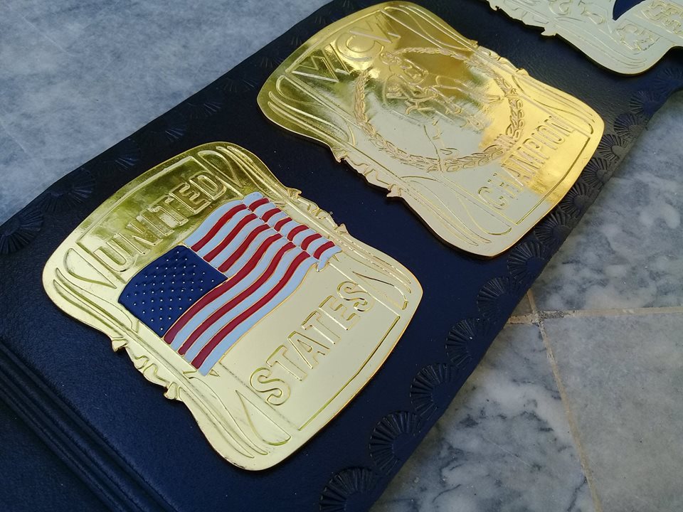 New WCW World United States Wrestling Championship belt