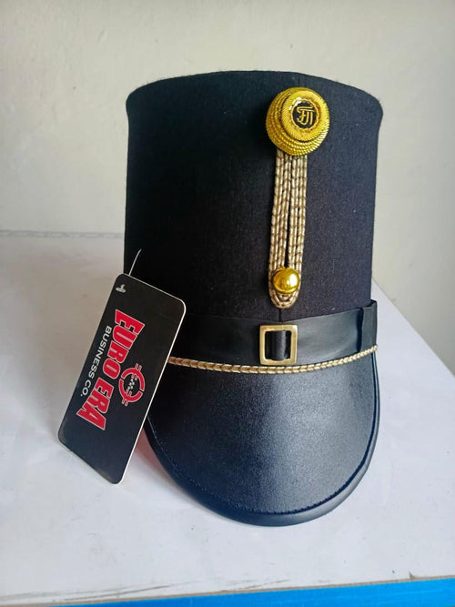 18th Century Austrian/Hungarian Officer Shako Hat: Wool & Leather