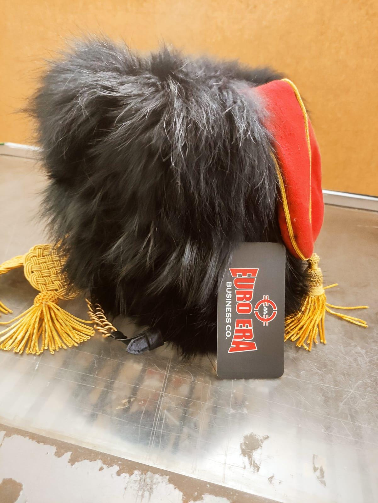 Napoleonic Hussar Guard Busby Cap: Leather Colback, Horse Hunter