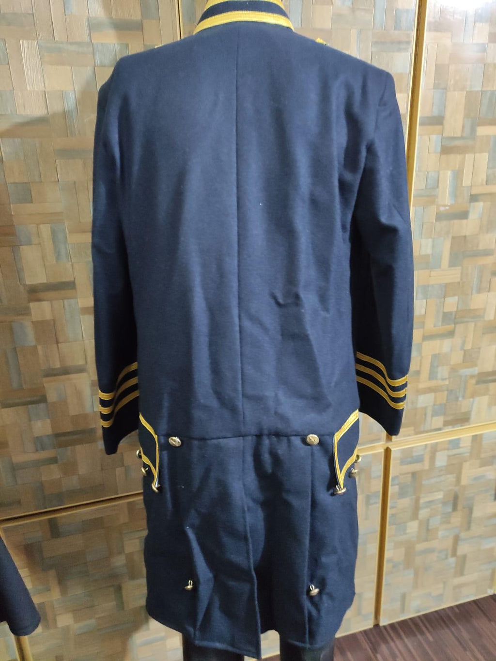 Civil War Style USMC Officer Frock Coat: Navy Blue Military Jacket