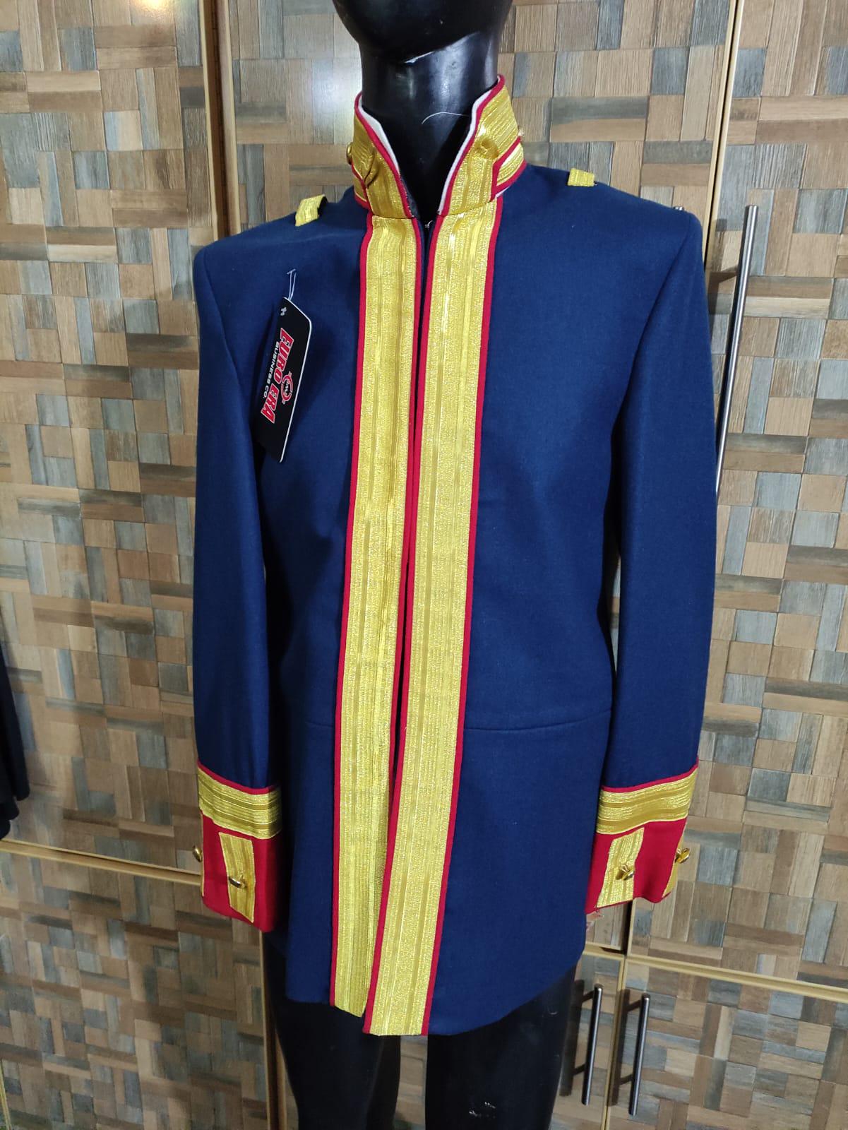 Steampunk Parade Officer Coat: Military Style Ceremonial Jacket