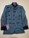 Napoleonic Hussars Attila Wool Tunic Jacket: 95th Rifles Steampunk Coat