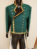 Napoleonic Naval Admiral Wool Frock Coat: Military Regency Tailcoat