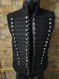 Adam Ant Style Hussars Waistcoat: Military Steampunk Vest, Gothic Costume