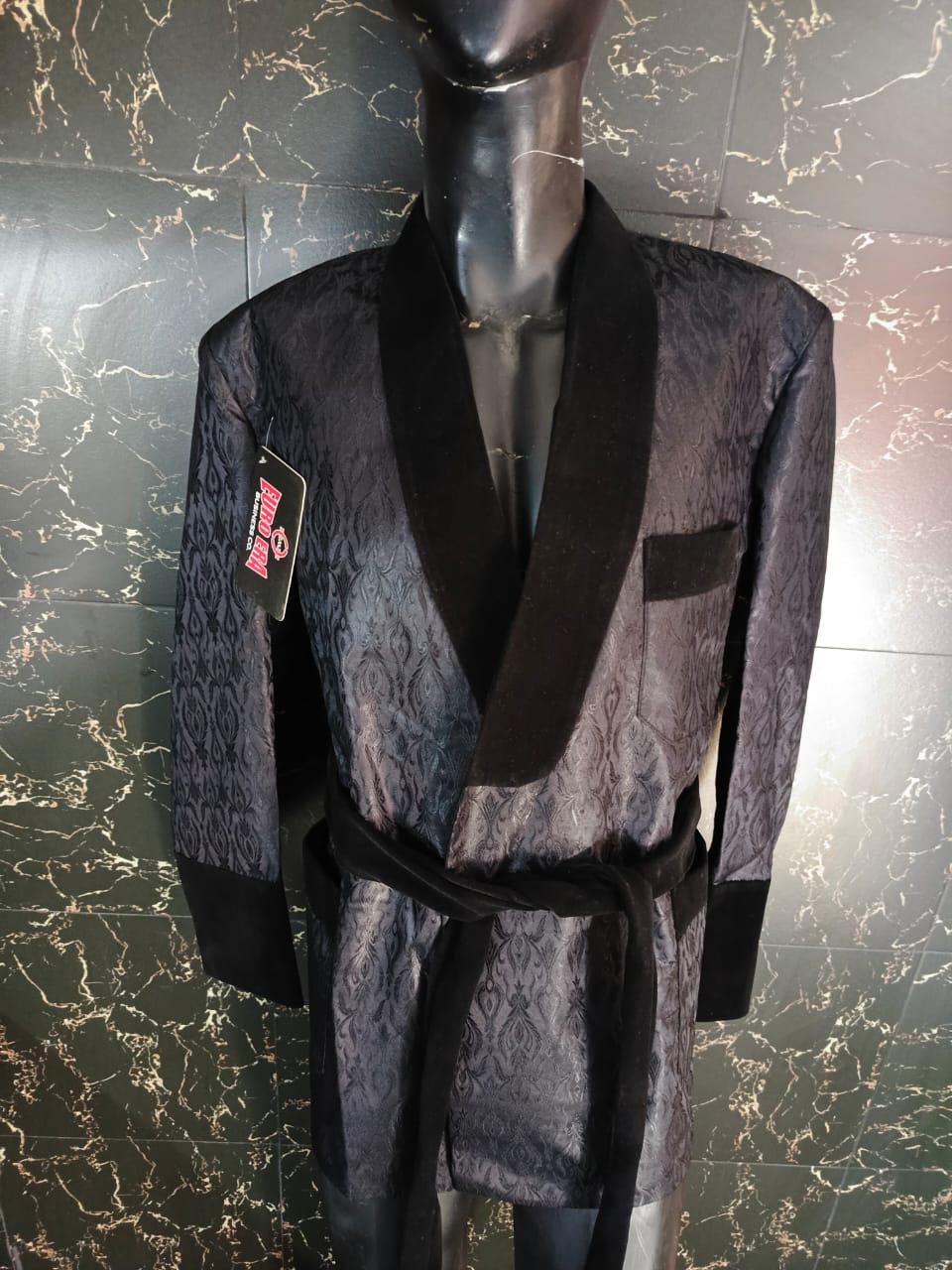 New Smoking Robe Coat Jacket Wedding Party Wear Robe Smoking COAT | Soft robe for men | Lounge wear | Gift for him | Men's nightwear