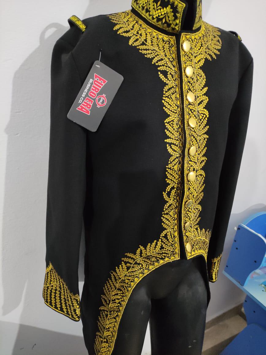 Napoleonic General of Division Wool Tailcoat: 1st Empire Military Uniform