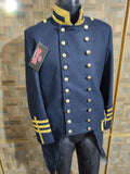 Civil War Style USMC Officer Frock Coat: Navy Blue Military Jacket