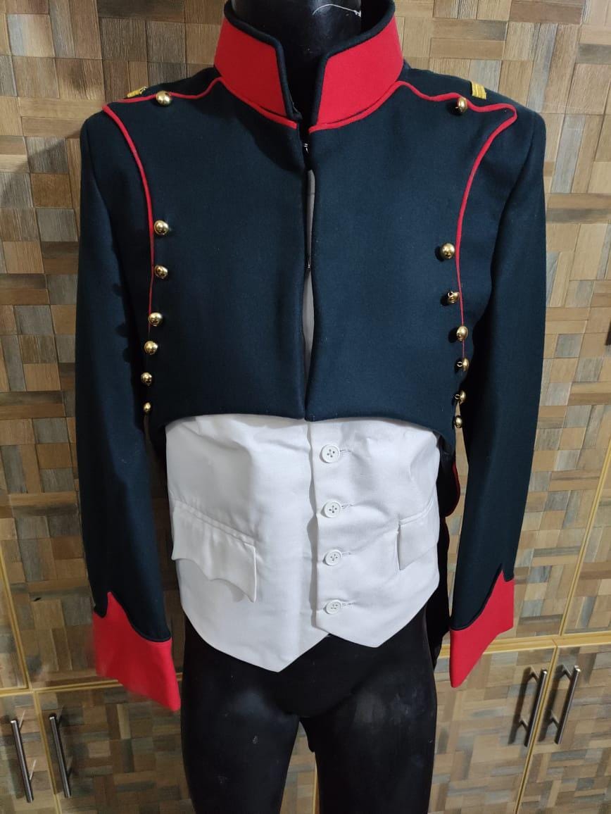 Napoleonic French General Frock Coat & Waistcoat: 1st Empire Style