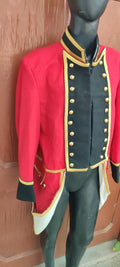 Napoleonic British Admiral Wool Frock Coat: Steampunk Military Tailcoat