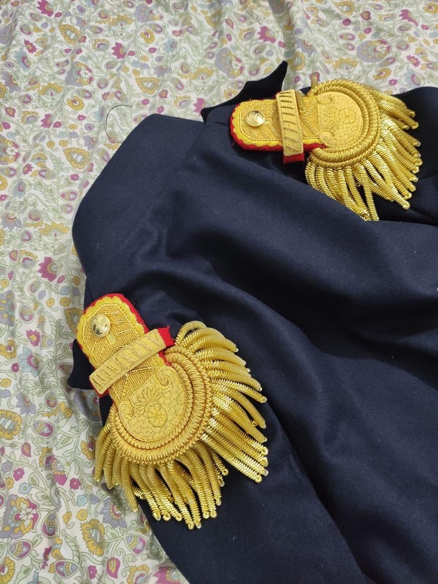 Napoleonic French Imperial Officer Frock Coat: Historical Military Uniform