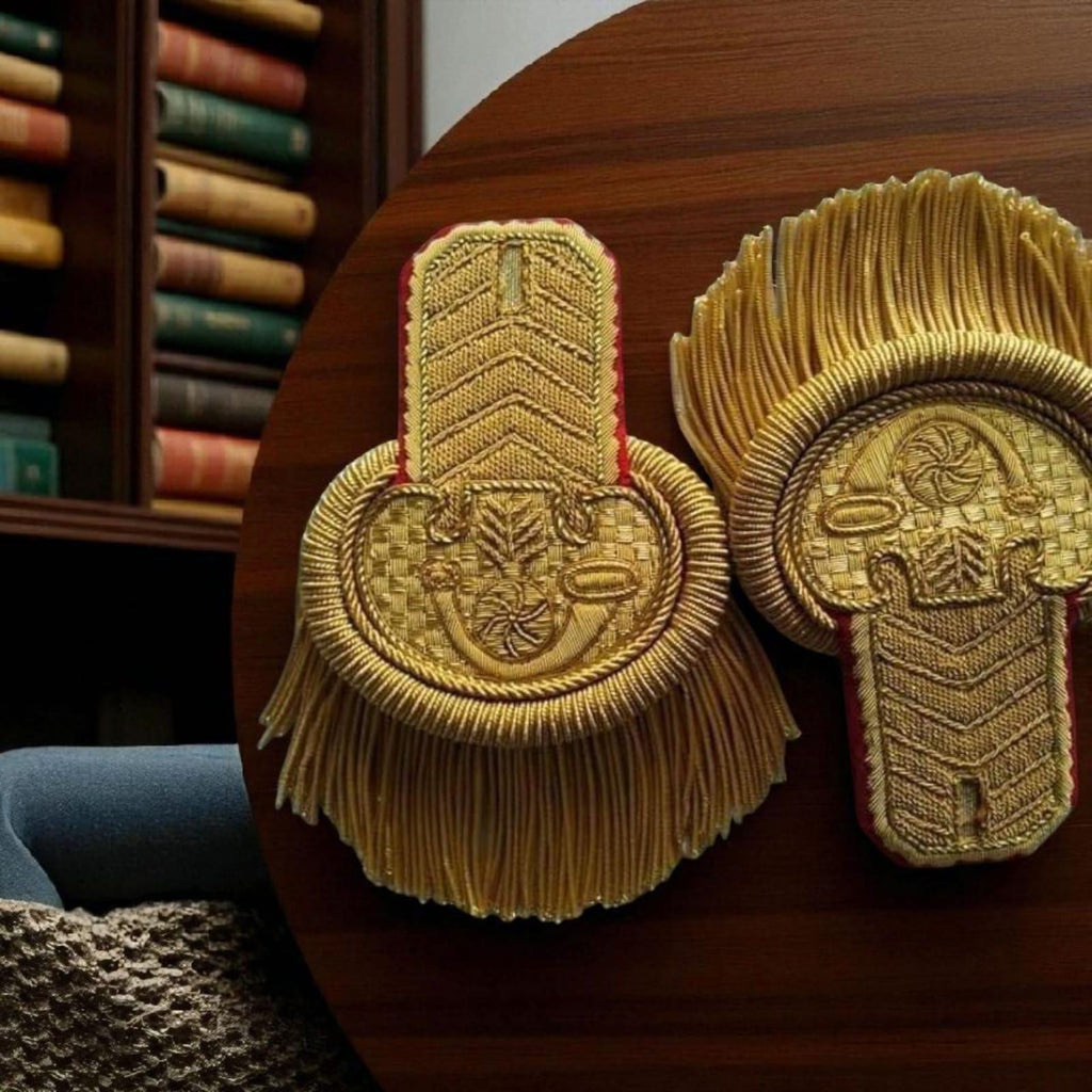 Napoleonic General Officer Epaulette: 18th Century Gold Fringe