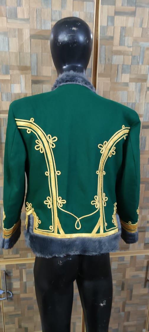Napoleonic Hussars Wool Pelisse Jacket: Lieutenant of the Guard Tunic
