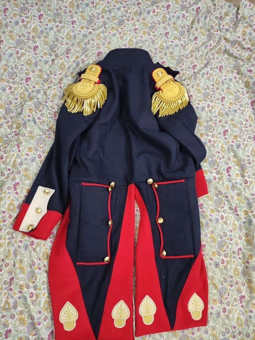 Napoleonic French Imperial Officer Frock Coat: Historical Military Uniform