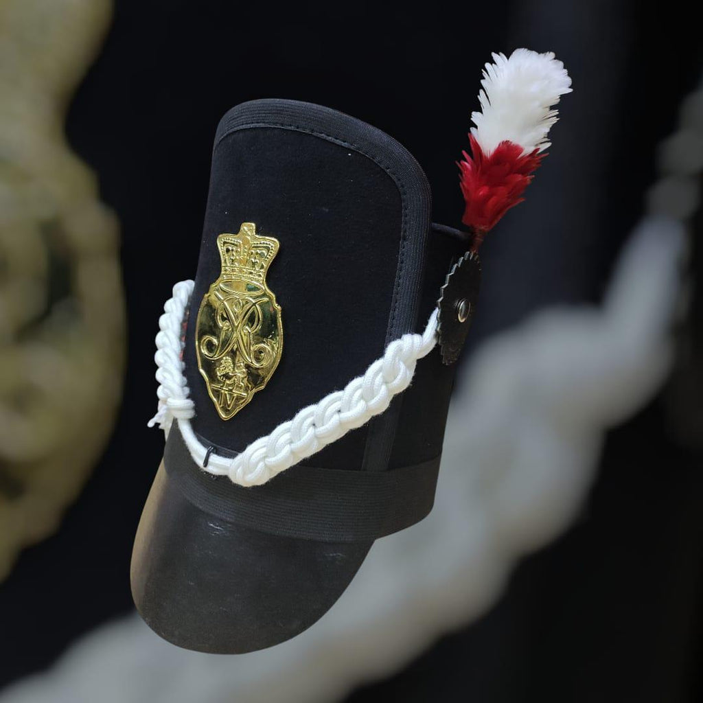 Napoleonic Officer Shako Hat: Military Reenactment, Cosplay Accessory