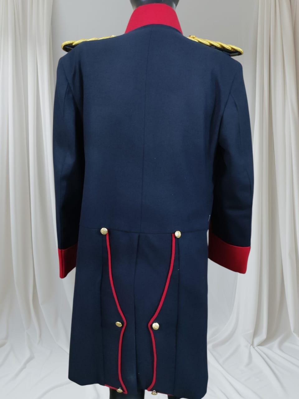 Prussian Napoleonic Officer Long Coat: Historical Reenactment Costume