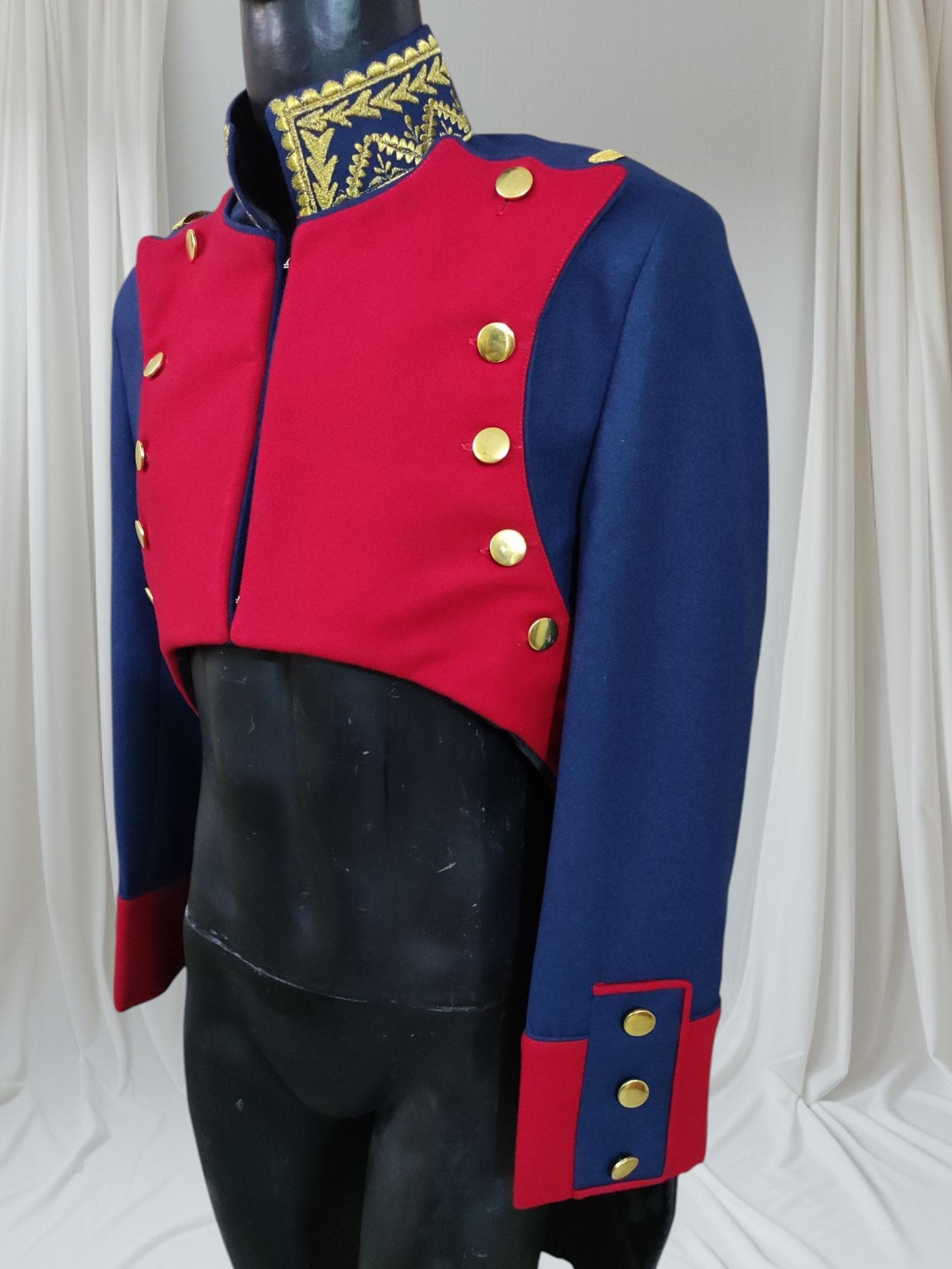 Napoleonic Prussian Dragoon Long Coat: Historical Reenactment Uniform
