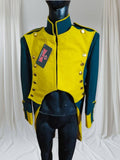 Vintage Gold & Green Marching Band Jacket: Military Parade Uniform