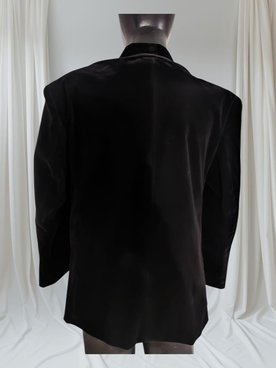 Party Wear Velvet Smoking coat jackett | Black Party Wear with Chinese Knot Detail | Luxury Evening Wear | Formal Robe for Special Occasions