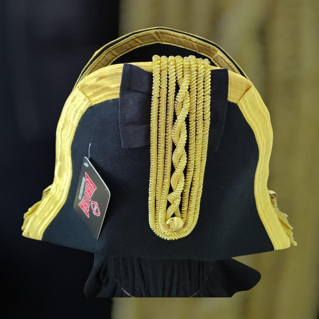 Napoleonic Bicorn Hat: British Officer Military Reenactment Costume