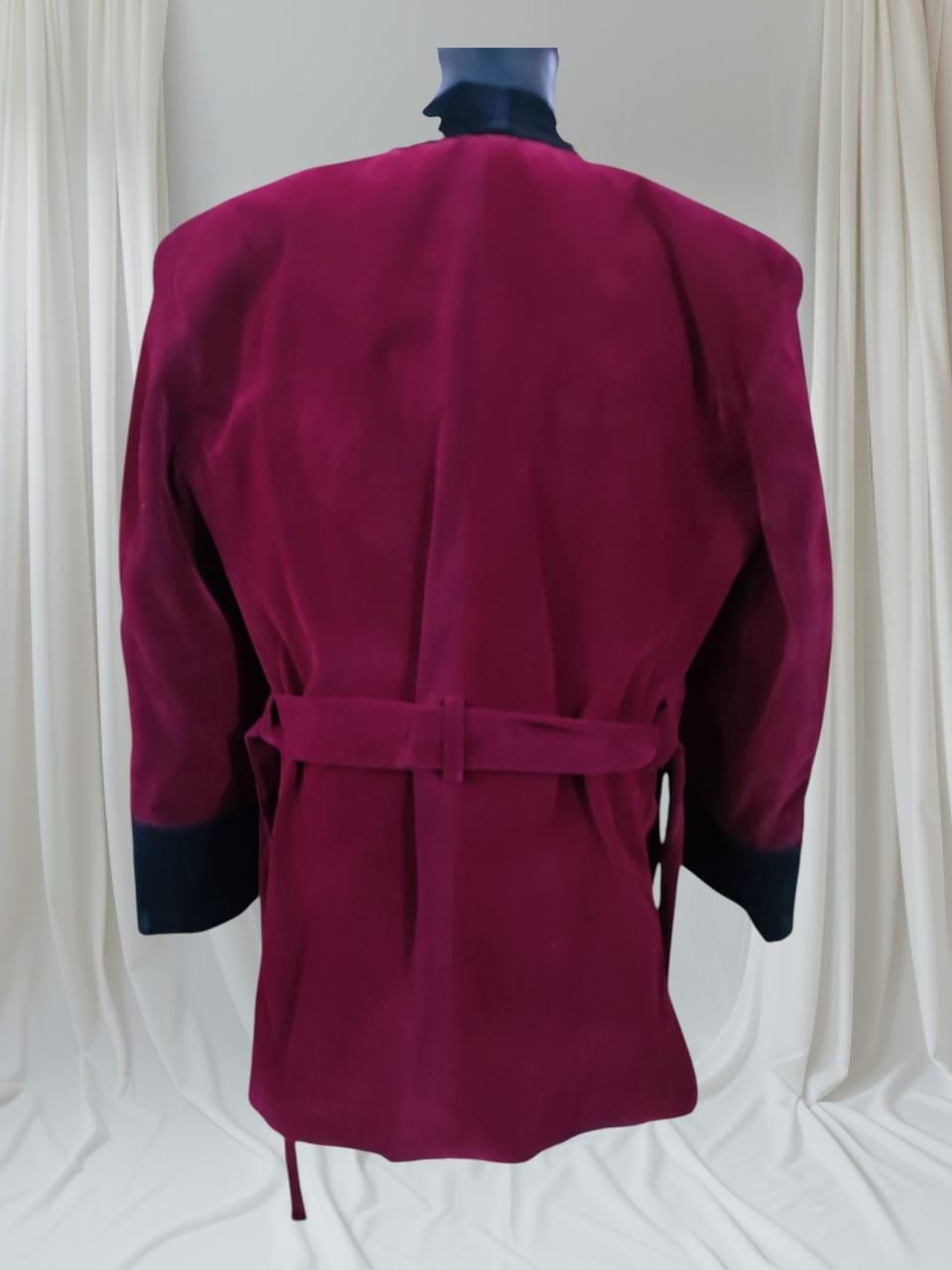 Party Wear Velvet Smoking coat robe style | Men's Velvet Smoking Coat | Luxury Party Wear Velvet Blazer |  Classic Burgundy Velvet Jacket
