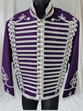 Napoleonic Hussars Tunic Jacket: Vintage Military Uniform with Silver Detailing