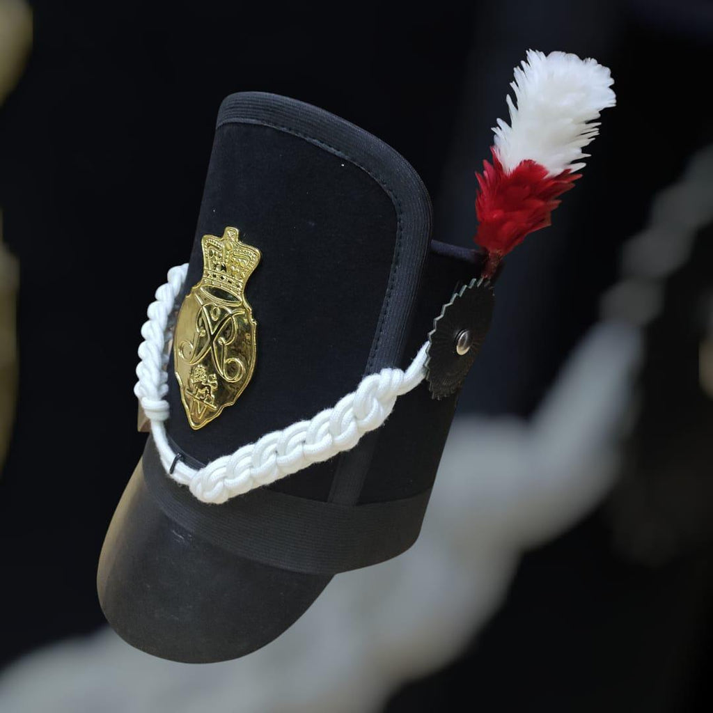 Napoleonic Officer Shako Hat: Military Reenactment, Cosplay Accessory