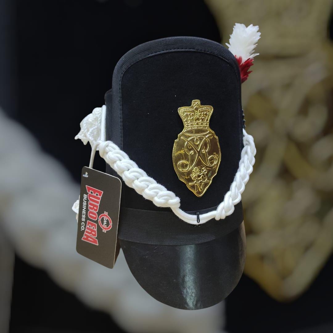 Napoleonic Officer Shako Hat: Military Reenactment, Cosplay Accessory